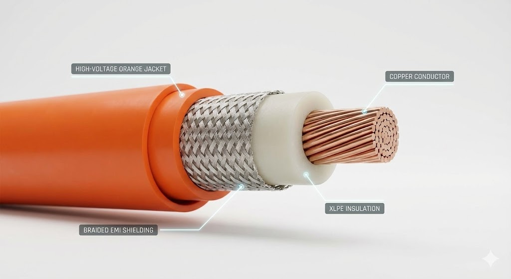 Veilige hoogspanning met EV-bedradingsbome vir nuwe energie