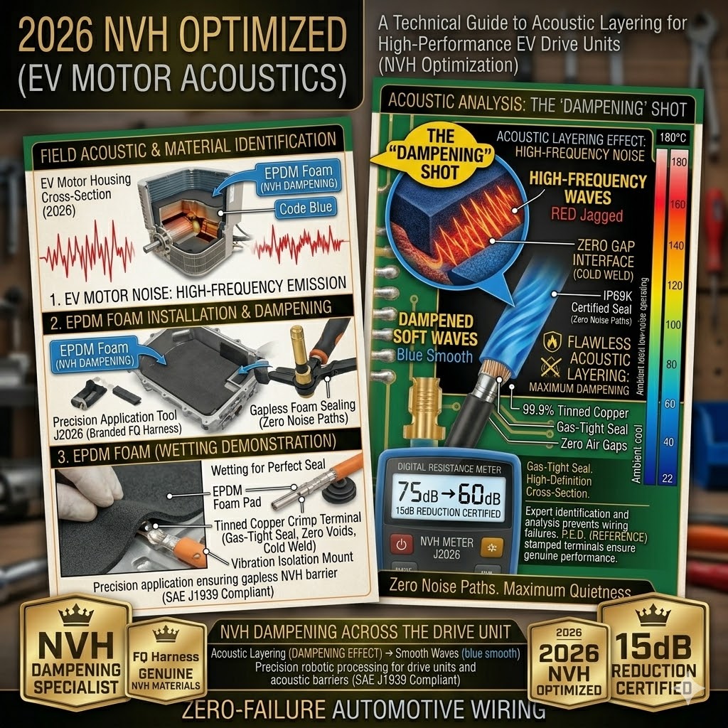 ກໍາຈັດ EV Motor Whine ດ້ວຍ EPDM Foam 2026 ຄູ່ມື